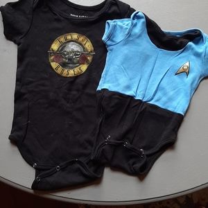 Star Trek & Guns n Roses Baby onsies